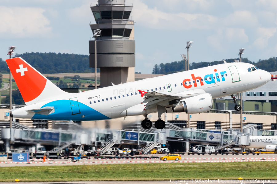Chair Airlines Airbus A319-112 (HB-JOJ) | Photo 355886