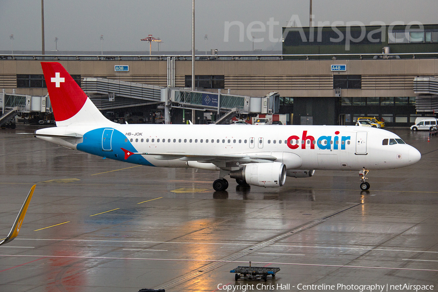 Chair Airlines Airbus A320-214 (HB-JOK) | Photo 528056