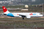 Chair Airlines Airbus A320-214 (HB-JOP) at  Tenerife Sur - Reina Sofia, Spain
