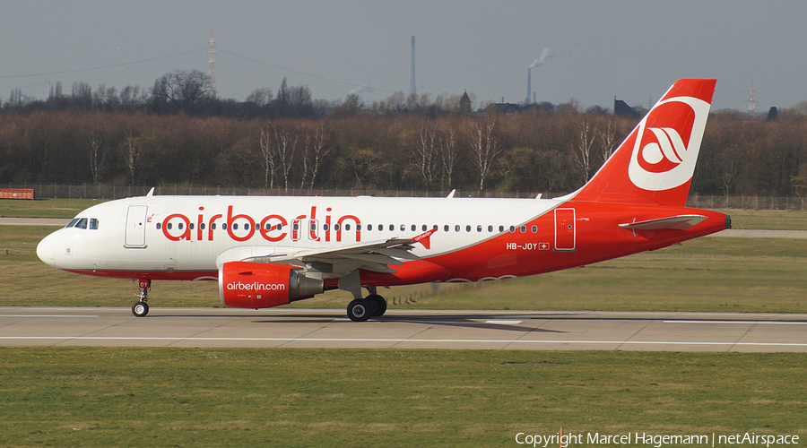Air Berlin (Belair) Airbus A319-112 (HB-JOY) | Photo 103581