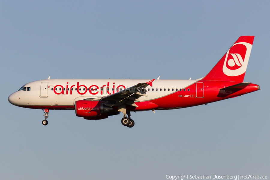 Air Berlin (Belair) Airbus A319-112 (HB-JOY) | Photo 125966