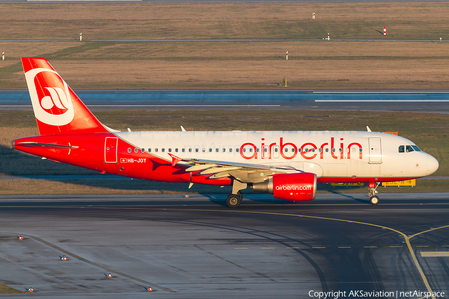 Air Berlin (Belair) Airbus A319-112 (HB-JOY) | Photo 197294