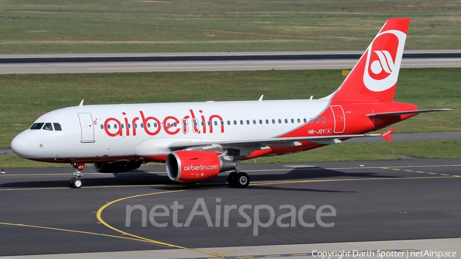 Air Berlin (Belair) Airbus A319-112 (HB-JOY) | Photo 215822