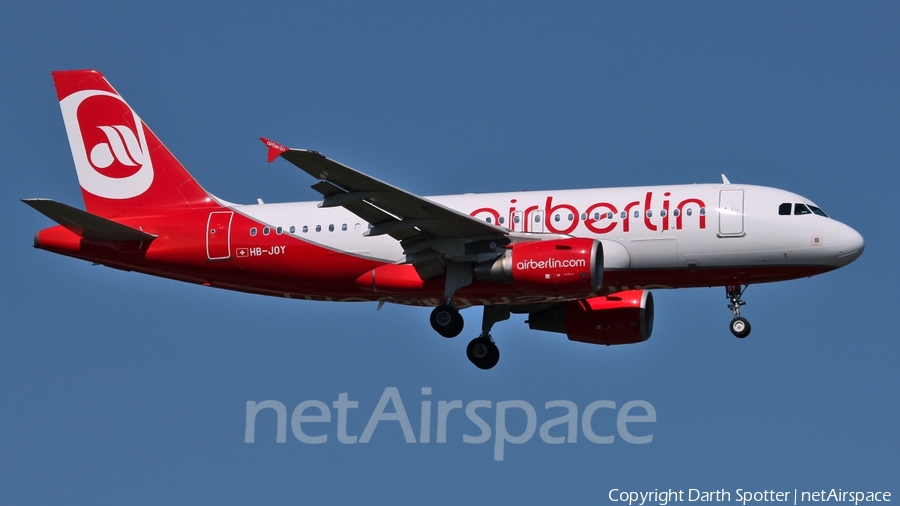 Air Berlin (Belair) Airbus A319-112 (HB-JOY) | Photo 216347