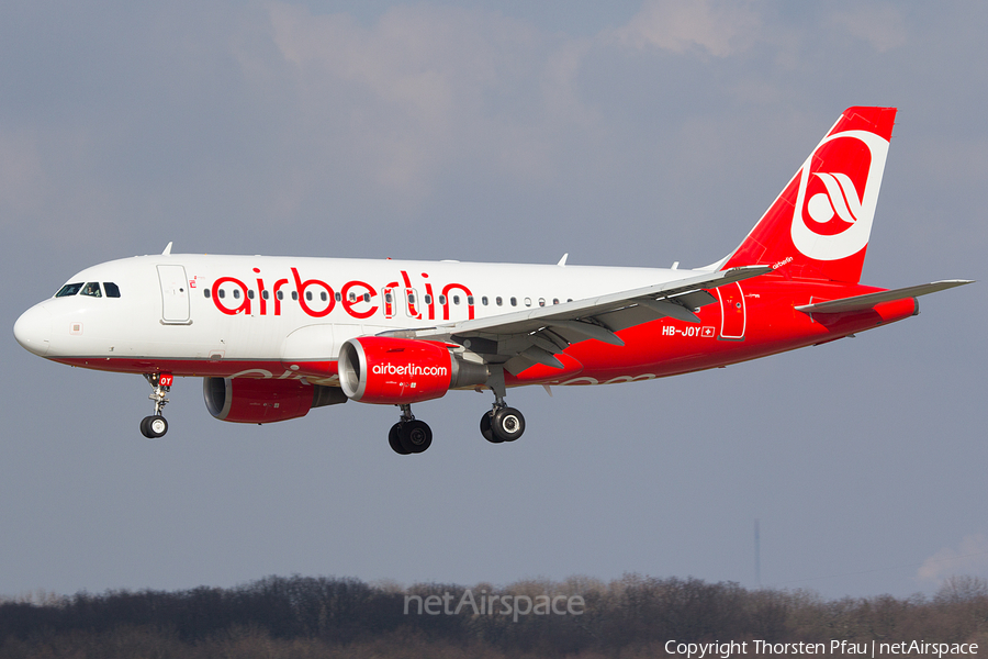 Air Berlin (Belair) Airbus A319-112 (HB-JOY) | Photo 62190