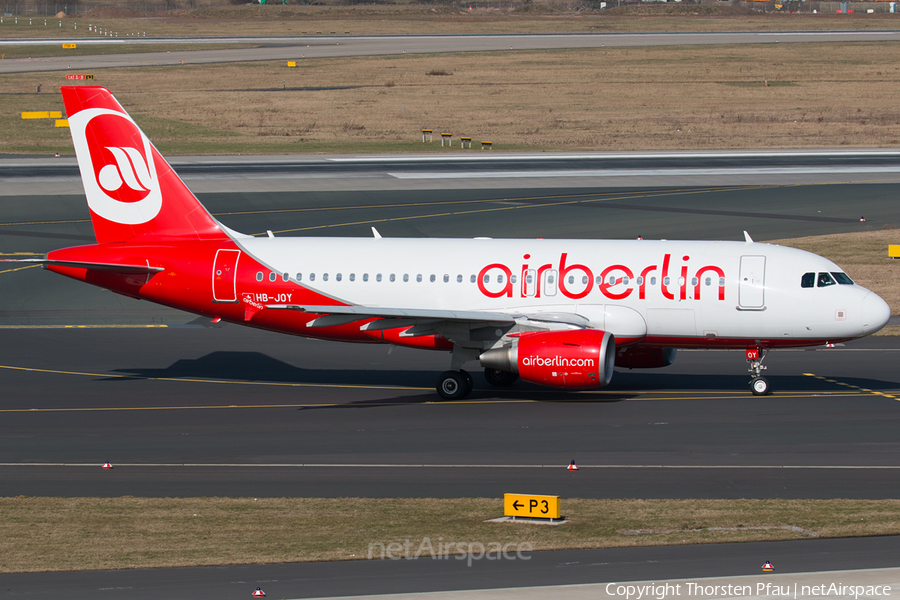 Air Berlin (Belair) Airbus A319-112 (HB-JOY) | Photo 69174