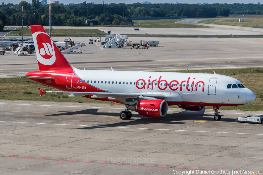 Air Berlin (Belair) Airbus A319-112 (HB-JOY) | Photo 85306