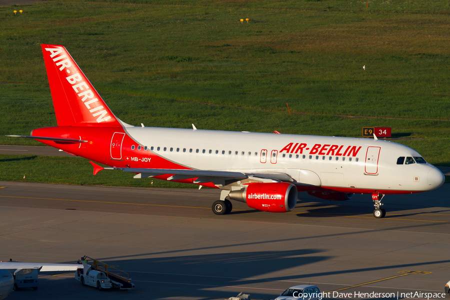 Air Berlin (Belair) Airbus A319-112 (HB-JOY) | Photo 9578