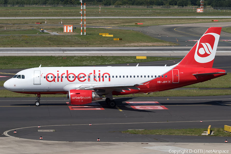Air Berlin (Belair) Airbus A319-112 (HB-JOY) | Photo 604643