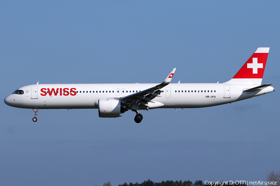 Swiss International Airlines Airbus A321-271NX (HB-JPA) | Photo 446396