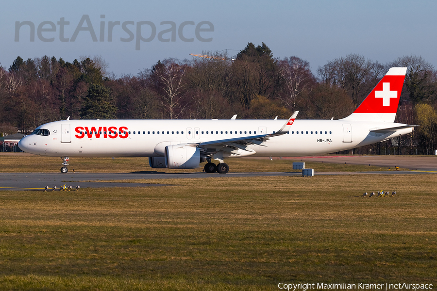 Swiss International Airlines Airbus A321-271NX (HB-JPA) | Photo 521315