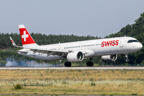 Swiss International Airlines Airbus A321-271NX (HB-JPB) at  Berlin Brandenburg, Germany
