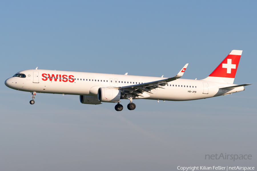 Swiss International Airlines Airbus A321-271NX (HB-JPB) | Photo 588038