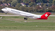 Helvetic Airways Fokker 100 (HB-JVC) at  Dusseldorf - International, Germany