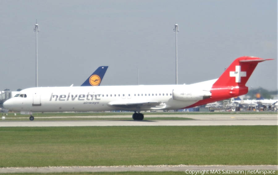 Helvetic Airways Fokker 100 (HB-JVC) | Photo 379376