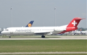 Helvetic Airways Fokker 100 (HB-JVC) at  Munich, Germany