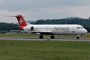 Helvetic Airways Fokker 100 (HB-JVC) at  Zurich - Kloten, Switzerland