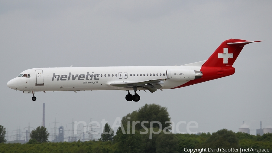 Helvetic Airways Fokker 100 (HB-JVC) | Photo 209978