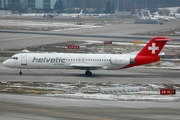 Helvetic Airways Fokker 100 (HB-JVC) at  Zurich - Kloten, Switzerland