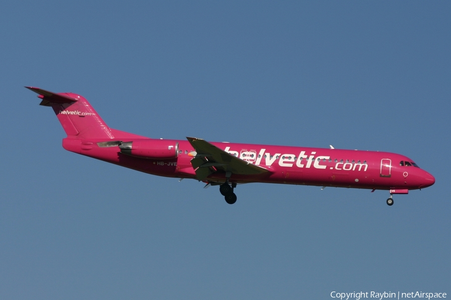 Helvetic Airways Fokker 100 (HB-JVE) | Photo 549917