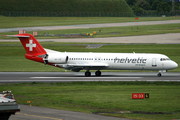 Helvetic Airways Fokker 100 (HB-JVE) at  Birmingham - International, United Kingdom