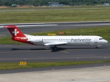 Helvetic Airways Fokker 100 (HB-JVE) at  Dusseldorf - International, Germany