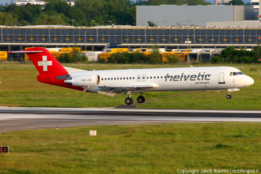 Helvetic Airways Fokker 100 (HB-JVE) | Photo 172402