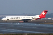 Helvetic Airways Fokker 100 (HB-JVE) at  Hamburg - Fuhlsbuettel (Helmut Schmidt), Germany