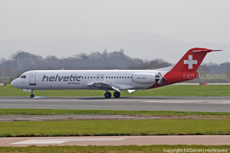 Helvetic Airways Fokker 100 (HB-JVE) | Photo 45345