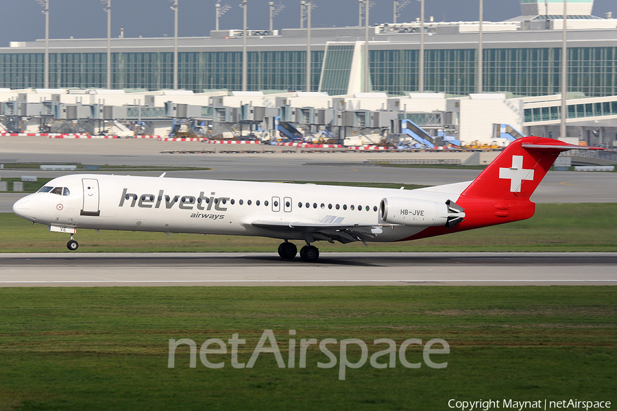 Helvetic Airways Fokker 100 (HB-JVE) | Photo 174770