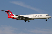Helvetic Airways Fokker 100 (HB-JVE) at  Zurich - Kloten, Switzerland