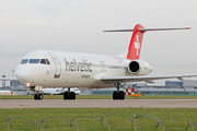 Helvetic Airways Fokker 100 (HB-JVF) at  Manchester - International (Ringway), United Kingdom