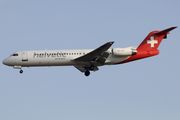 Helvetic Airways Fokker 100 (HB-JVF) at  Milan - Malpensa, Italy