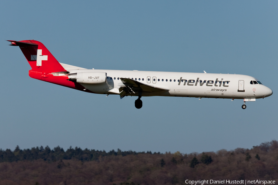 Helvetic Airways Fokker 100 (HB-JVF) | Photo 421087