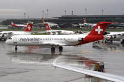 Helvetic Airways Fokker 100 (HB-JVF) at  Zurich - Kloten, Switzerland