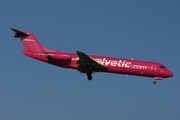 Helvetic Airways Fokker 100 (HB-JVF) at  Zurich - Kloten, Switzerland