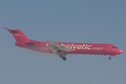 Helvetic Airways Fokker 100 (HB-JVF) at  Zurich - Kloten, Switzerland