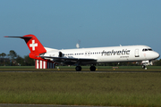 Helvetic Airways Fokker 100 (HB-JVF) at  Amsterdam - Schiphol, Netherlands
