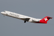 Helvetic Airways Fokker 100 (HB-JVF) at  Brussels - International, Belgium