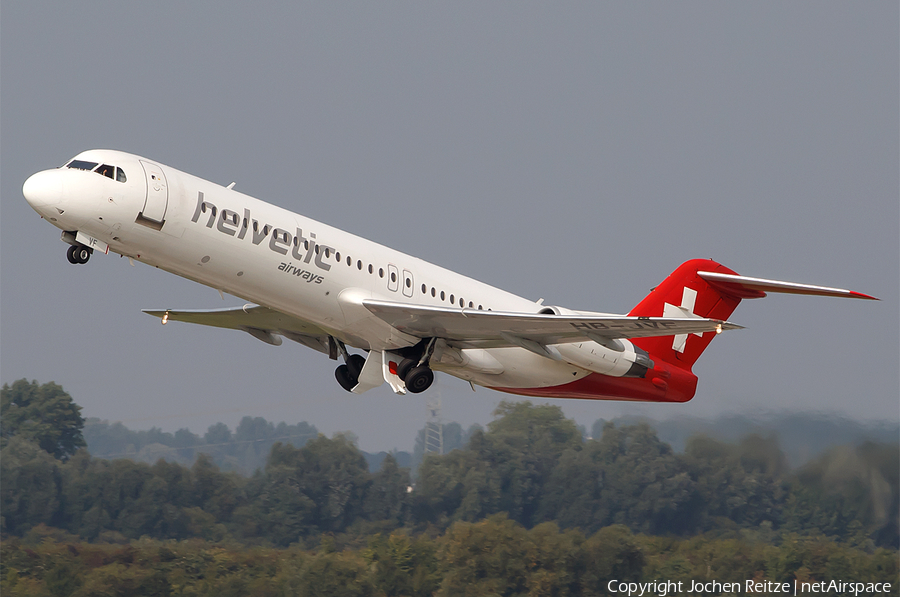 Helvetic Airways Fokker 100 (HB-JVF) | Photo 32321