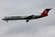 Helvetic Airways Fokker 100 (HB-JVF) at  Hannover - Langenhagen, Germany