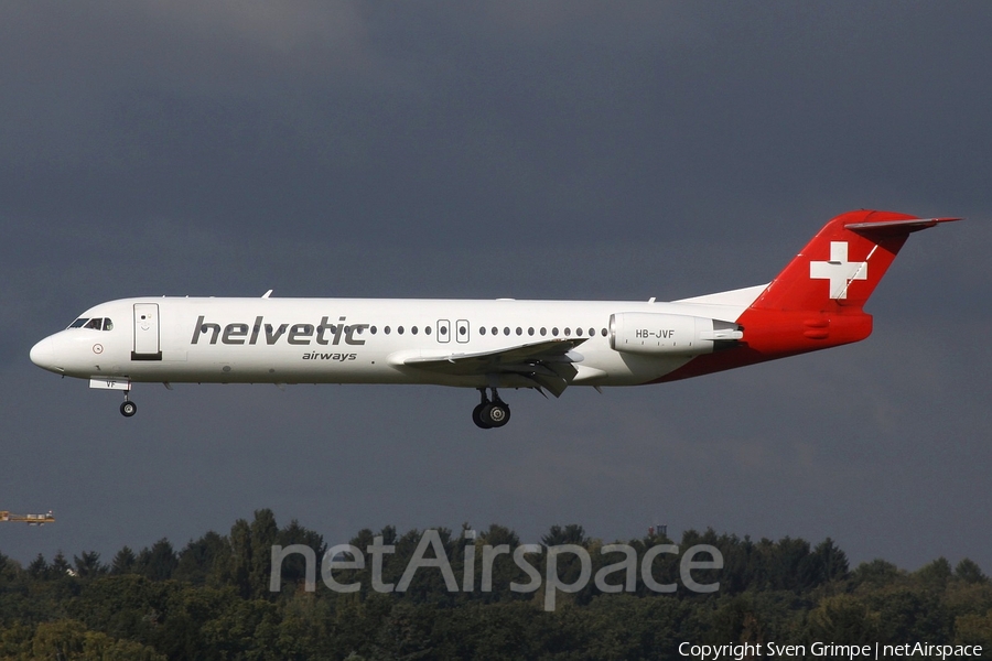 Helvetic Airways Fokker 100 (HB-JVF) | Photo 127725