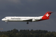 Helvetic Airways Fokker 100 (HB-JVF) at  Hamburg - Fuhlsbuettel (Helmut Schmidt), Germany