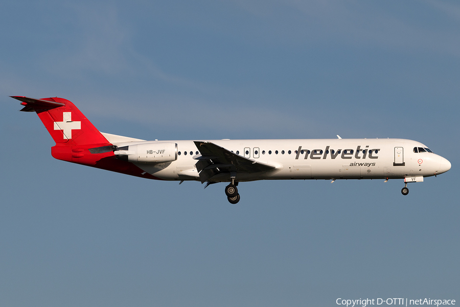 Helvetic Airways Fokker 100 (HB-JVF) | Photo 172762