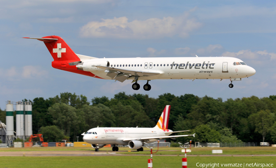Helvetic Airways Fokker 100 (HB-JVF) | Photo 177162
