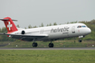 Helvetic Airways Fokker 100 (HB-JVF) at  Manchester - International (Ringway), United Kingdom
