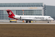 Helvetic Airways Fokker 100 (HB-JVF) at  Munich, Germany