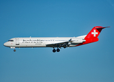 Helvetic Airways Fokker 100 (HB-JVF) at  Oslo - Gardermoen, Norway