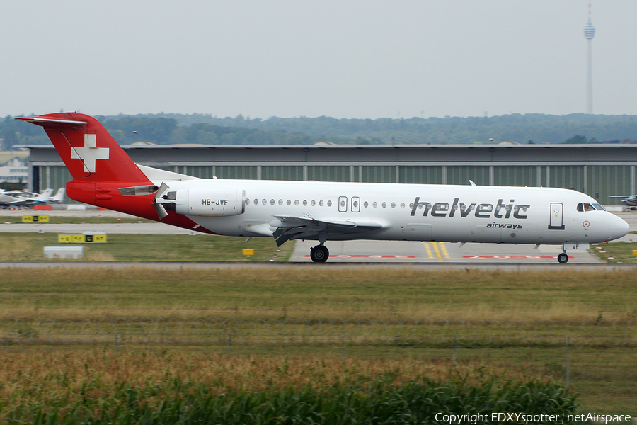 Helvetic Airways Fokker 100 (HB-JVF) | Photo 275878