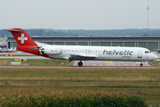 Helvetic Airways Fokker 100 (HB-JVF) at  Stuttgart, Germany